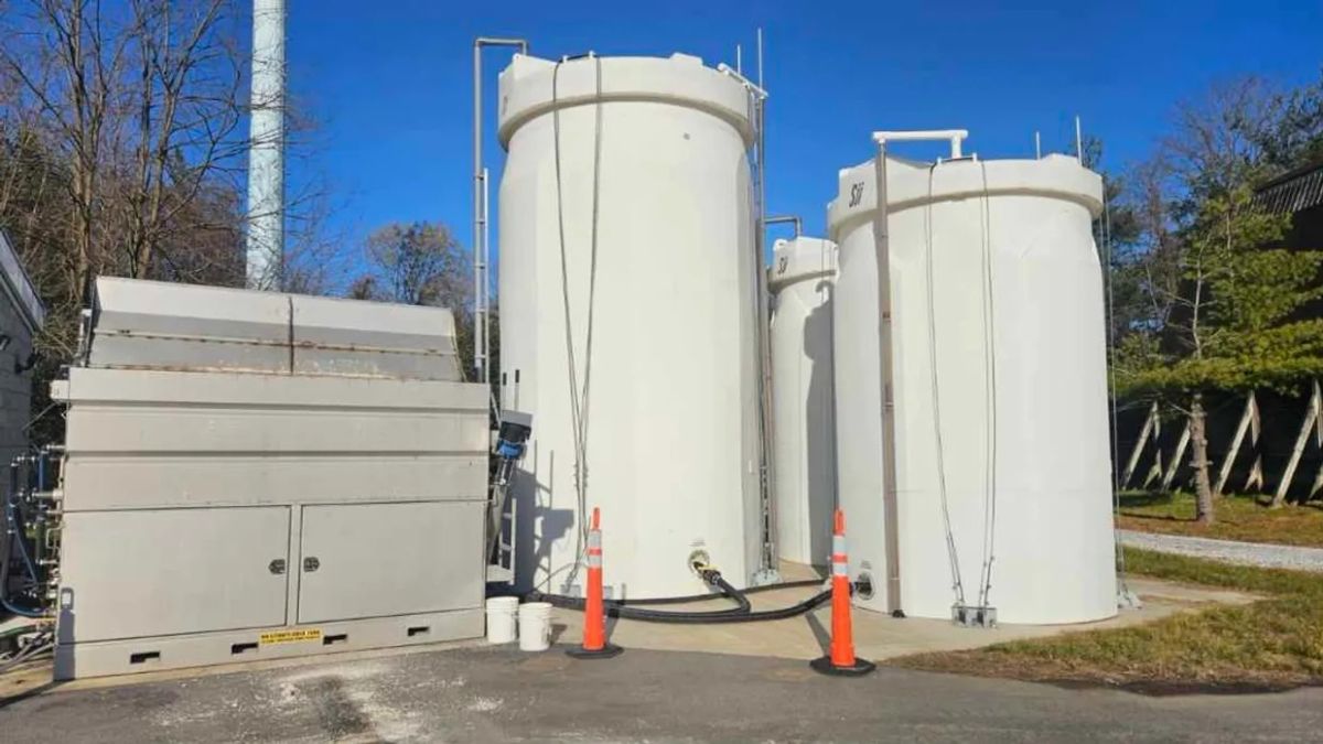 Municipal salt brine manufacturing installation